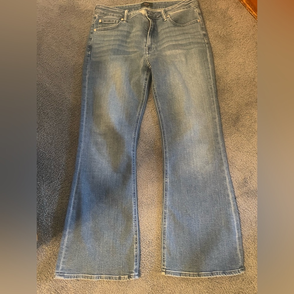 Quince Women's Blue Flare & Wide Leg Jeans